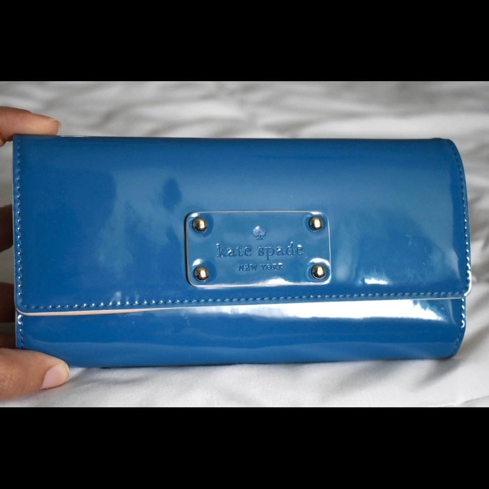 Teal Patent Leather Kate Spade Wallet